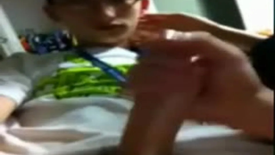 Brothers help each other with selfmade vagina