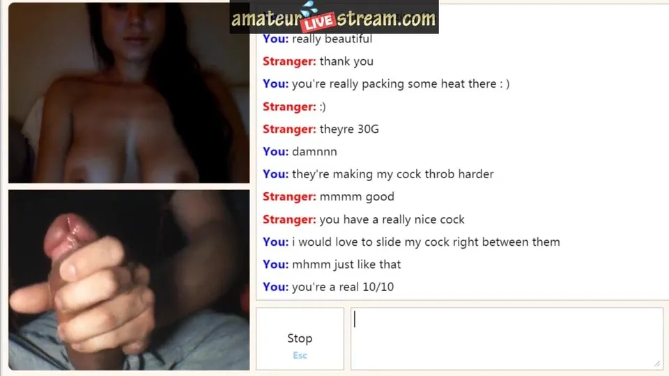 Brunette Big Tits Cums (with Sound)