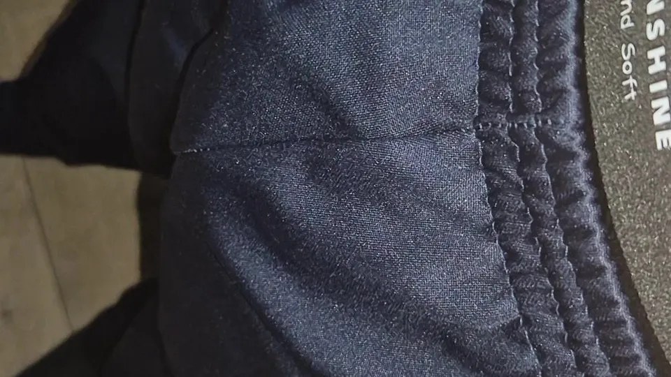 Bulge play trackies and shiny underwear