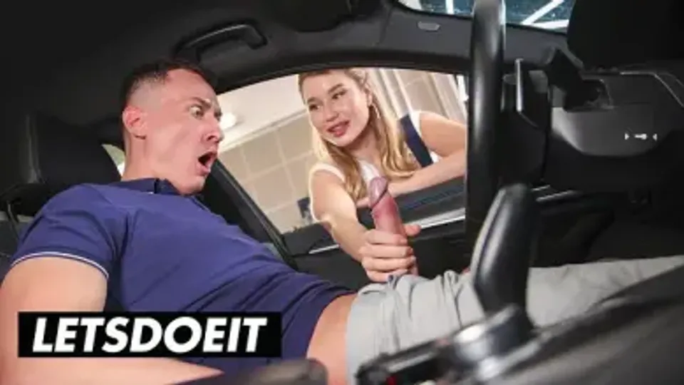 Geile Autopflege-Handjob