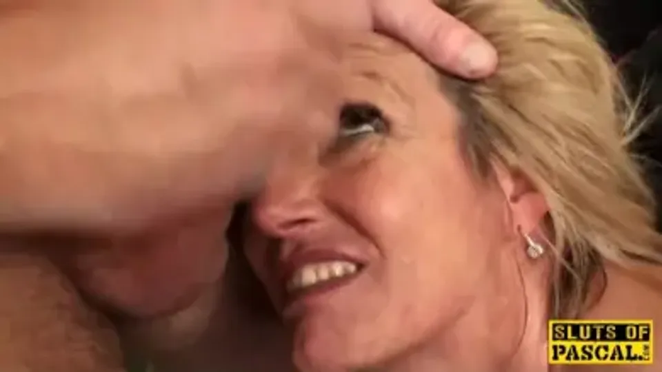 Mature British Woman Swallows Cum