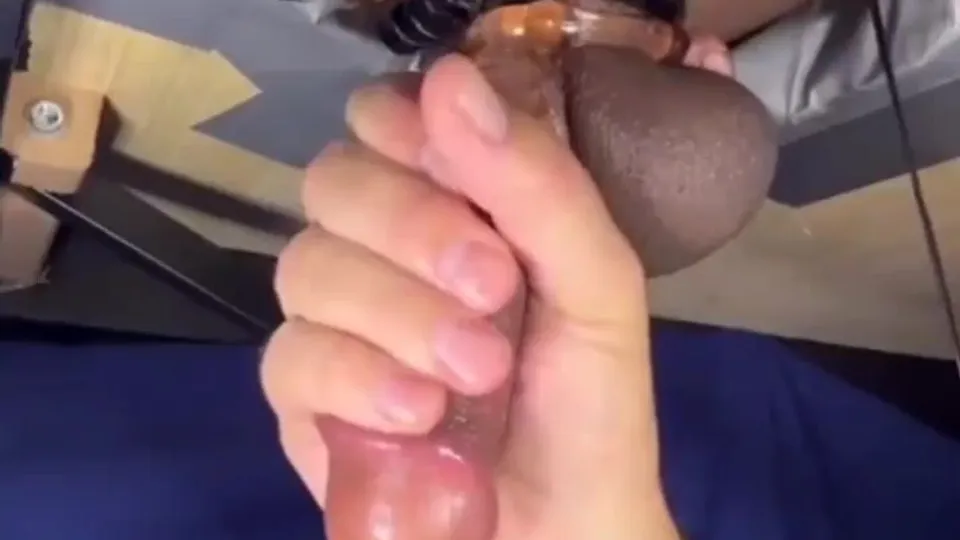 Caged guy finally milked dryyy - ThisVid.com