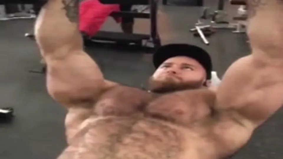 Caleb Blanchard working out
