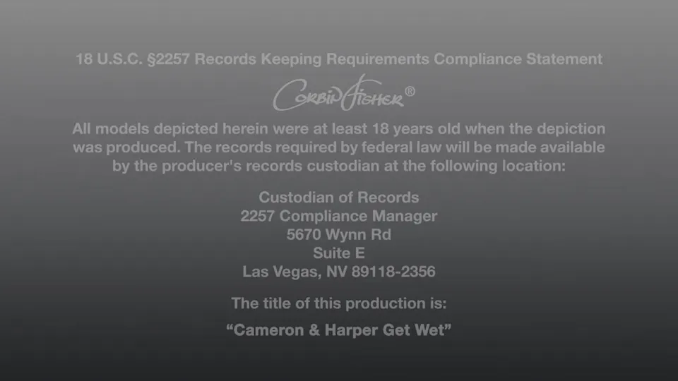 Cameron & Harper Get Wet