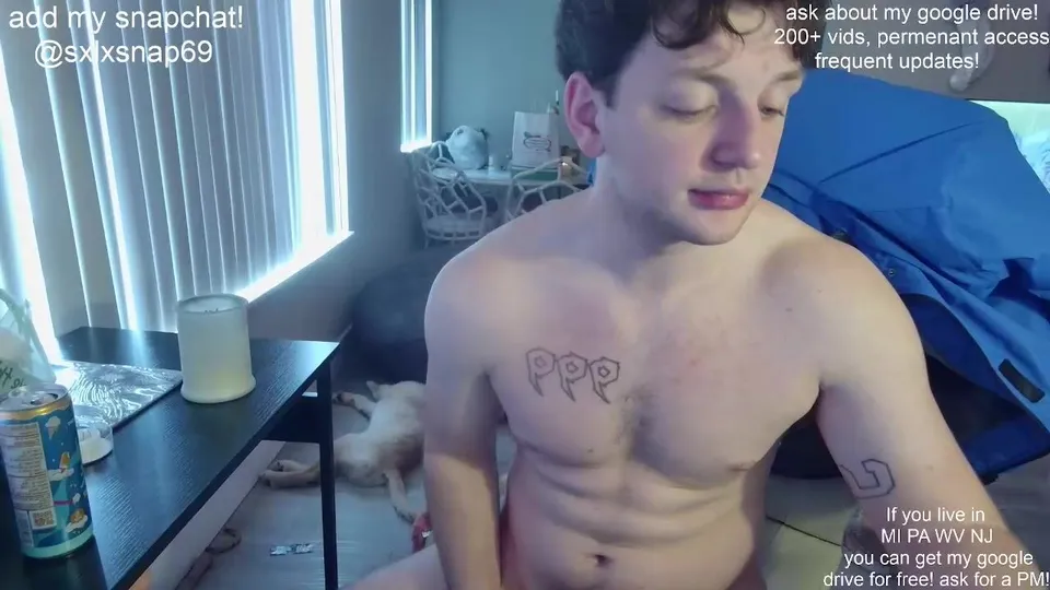 Canadian Guy Playing With His Big Cock on Webcam