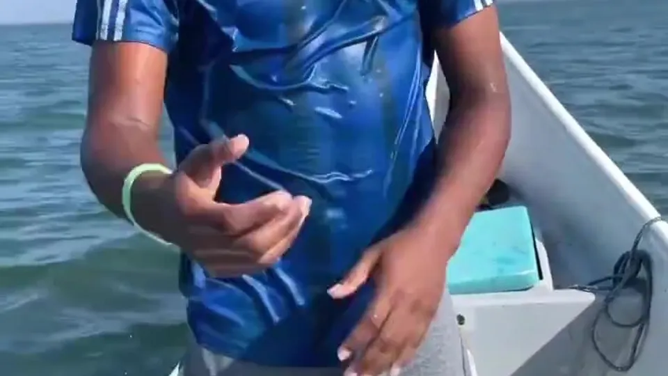 Captain of the boat always has a big tool - ThisVid.com