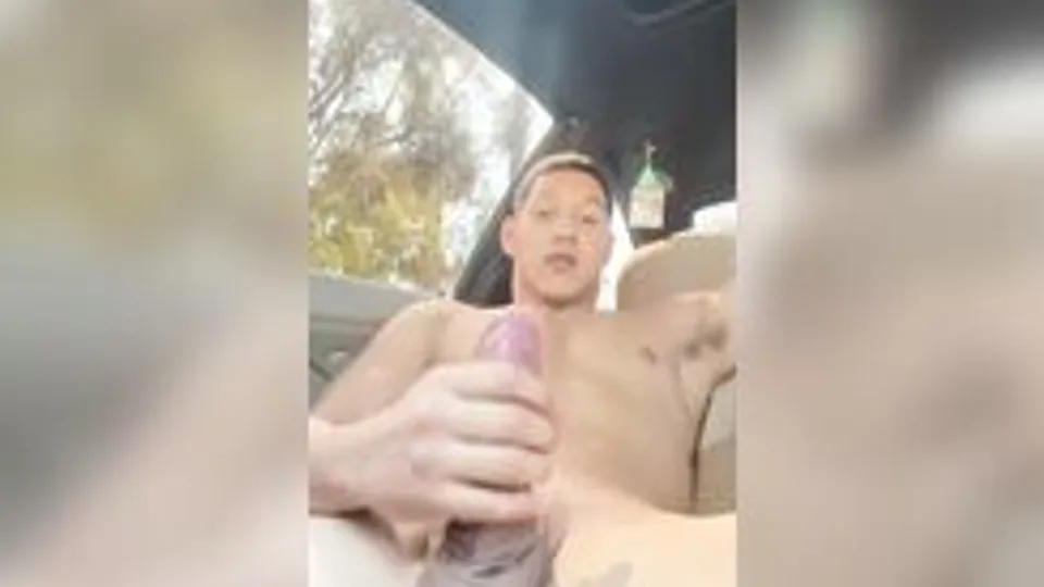Car Wank Twink Latino Cock Jerking off Cum Public Porn Boys