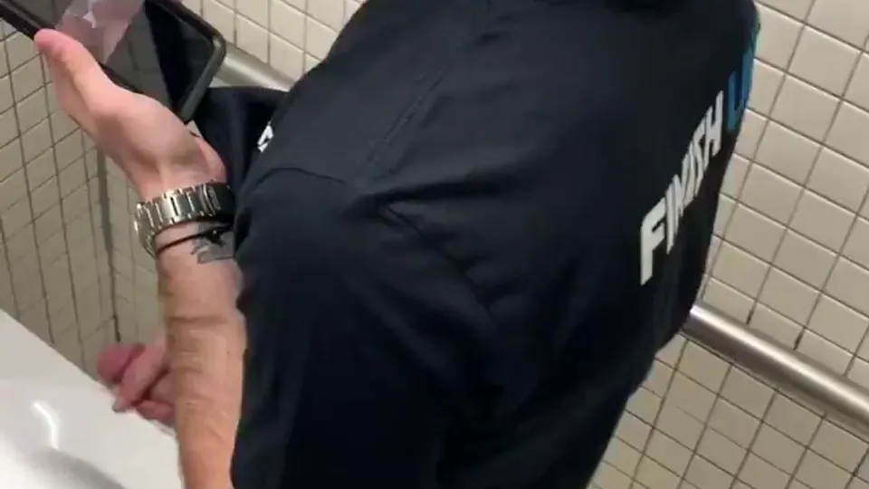 Caught Beating Off Over Bathroom Stall - ThisVid.com