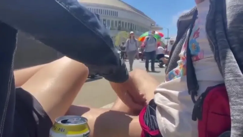 CAUGHT BEING JERKED IN PUBLIC - ThisVid.com