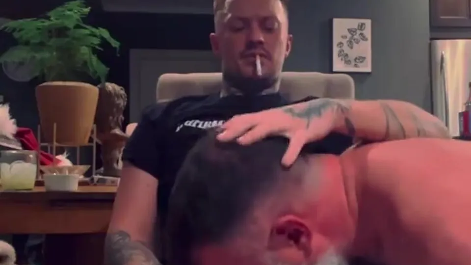 Caught smoking and jacking still got to cum - ThisVid.com