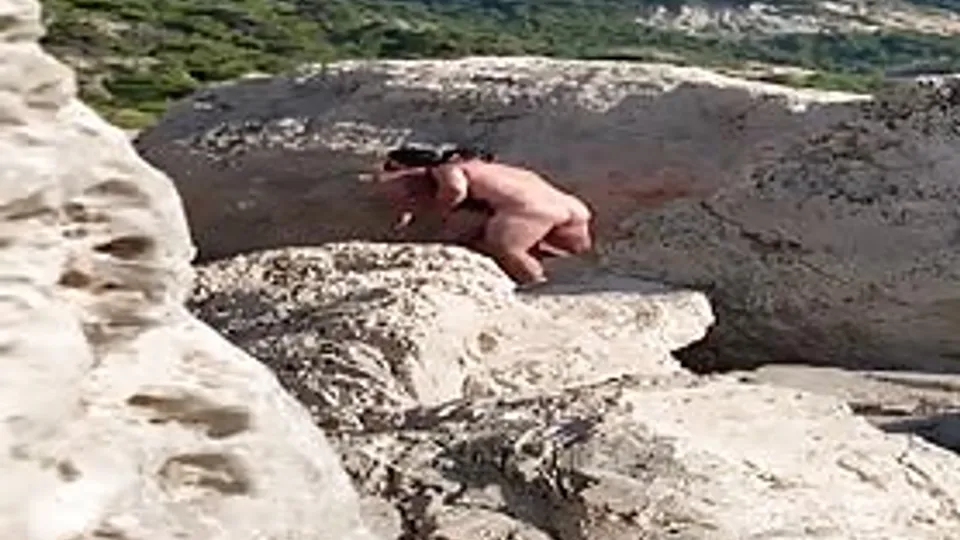 Caught two guys fucking at the beach