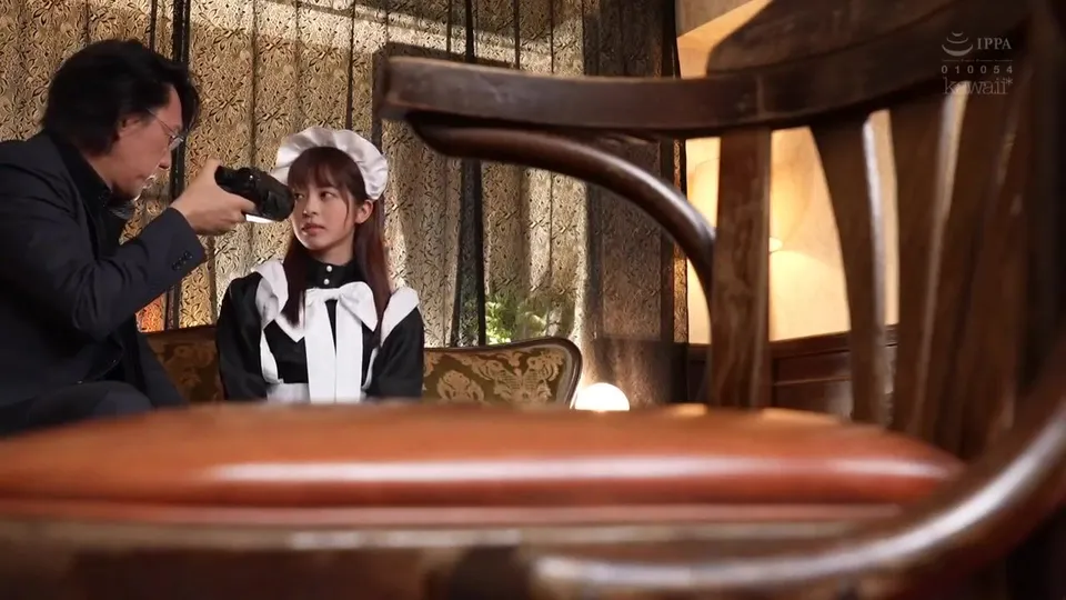 Maid Girl Gets Close-Up Facial Exam