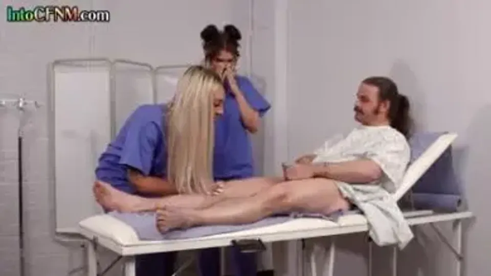 Cfnm Nurses Suck And Wank Patients Sturdy Cock In 3Some on PornDoe.com