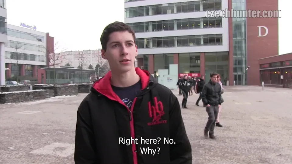 Gay Czech Hunter in Public