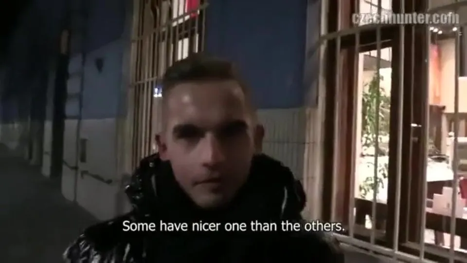 Young Guy in Black Jacket Services Camera Guy