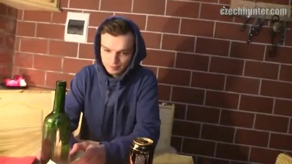 Skateboarder in Blue Hoodie Services Camera Guy