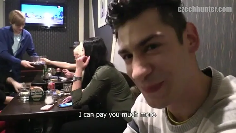 Young Guy in Striped Jumper Sucks and Fucks