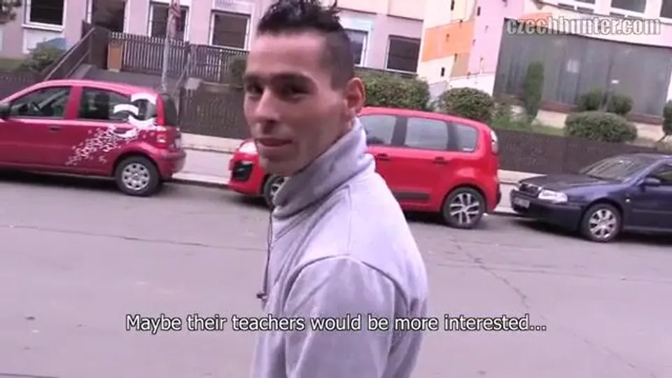 CH 271, Camera guy pays a young guy in grey hoodie to suck and be fucked