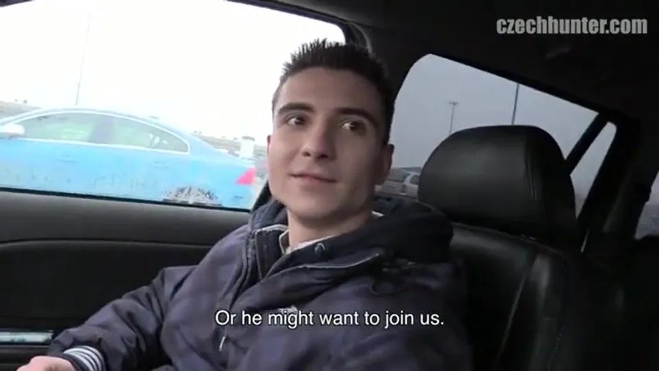 CH 287, Camera guy pays a young guy in black "Everiast" jacket to suck and be fucked