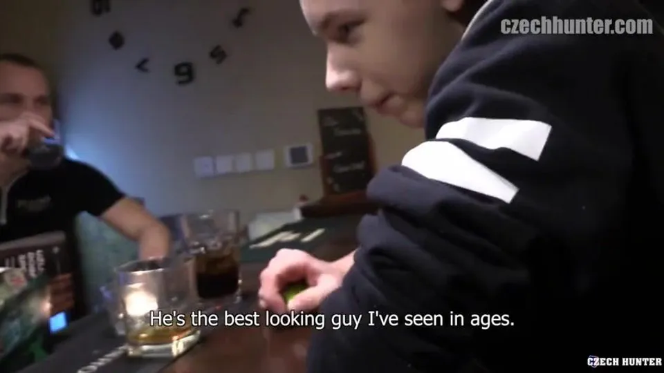CH 295, Camera guy pays a young guy in black "Athletic 83" jacket to suck and be fuck