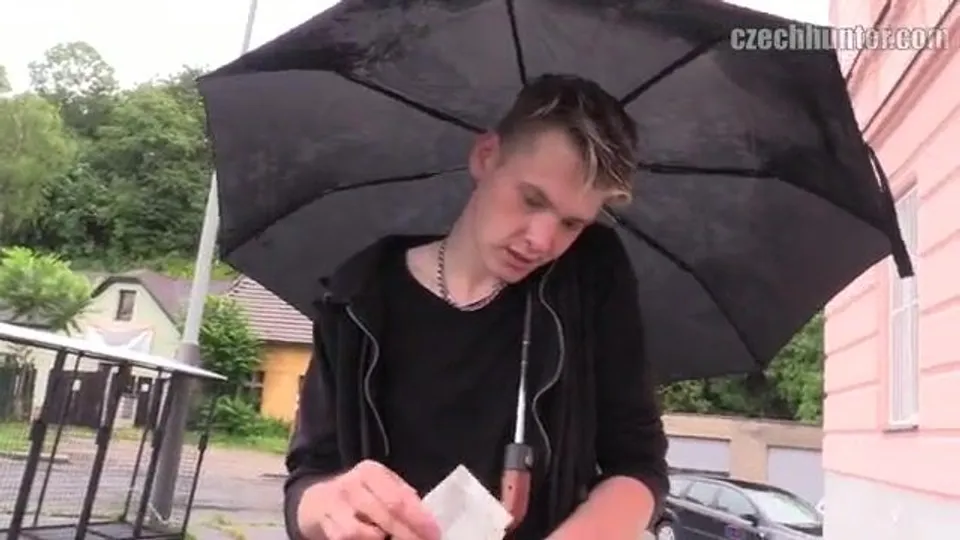 CH 365, Camera guy pays a young guy in black T and Black Hoodie to suck and be fucked
