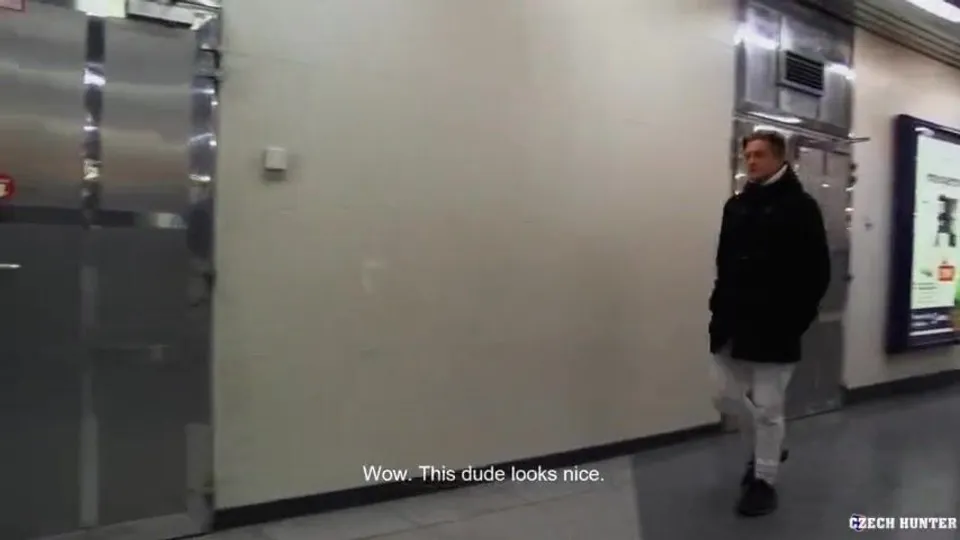 CH 399, Camera guy pays a young guy in thick black duffel jacket, to suck and be fuck