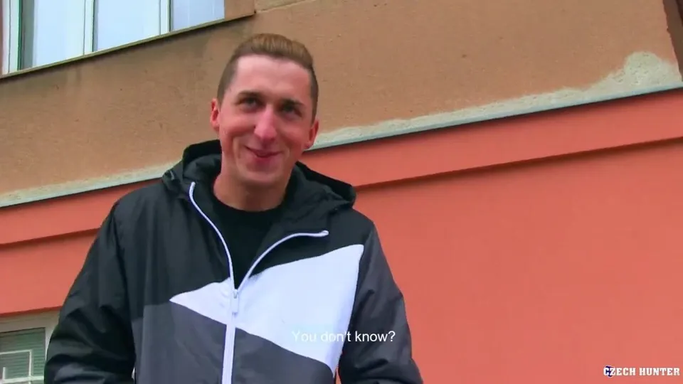 CH 413, Camera guy pays a young guy in black white and grey hoodie to suck and be fuc
