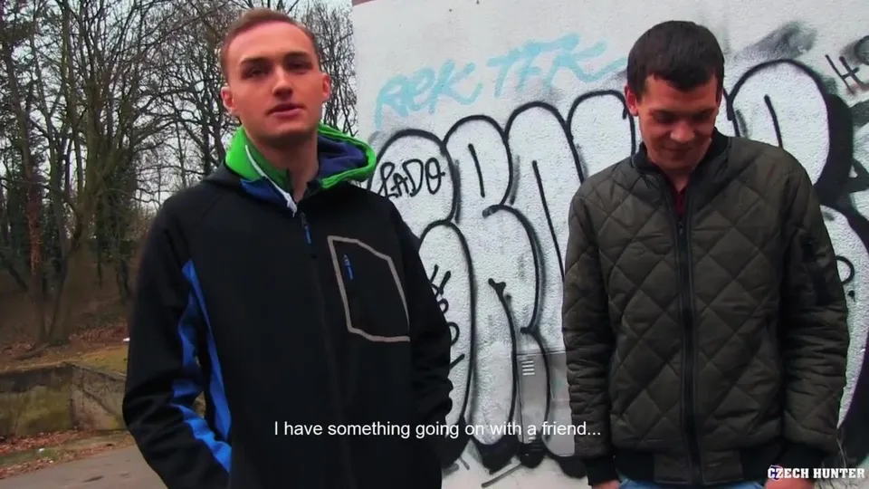 Gay Threesome: Camera Guy Pays Two Young Men