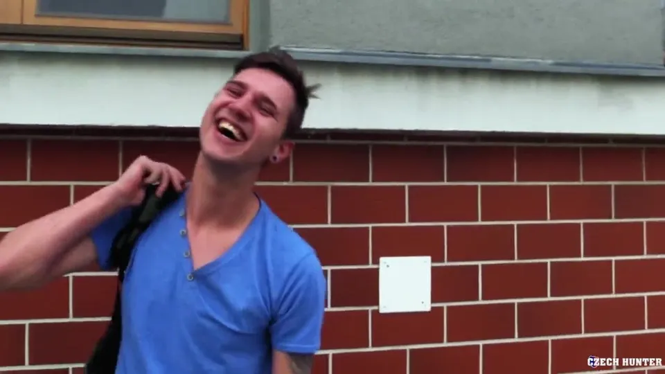 CH 430, Camera guy pays a young guy in sky blue T to suck and be fucked
