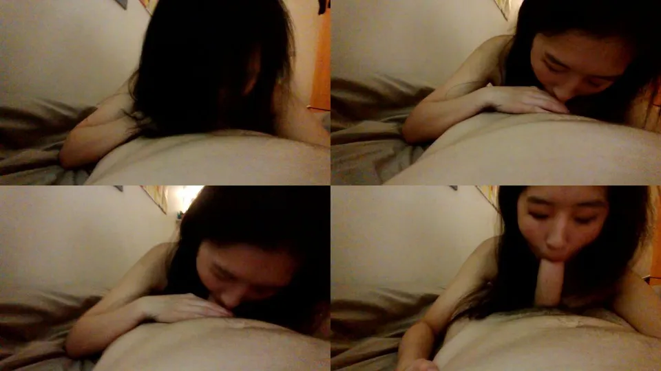 Chinese American sister blowjob POV 