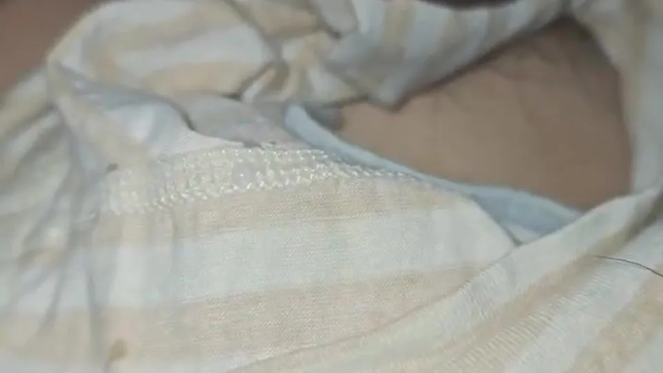 Chinese boy using his underwear to jerk off