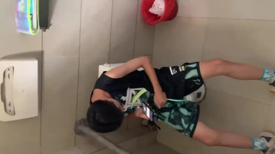Chinese guy toilet jerk off spy cam - ThisVid.com