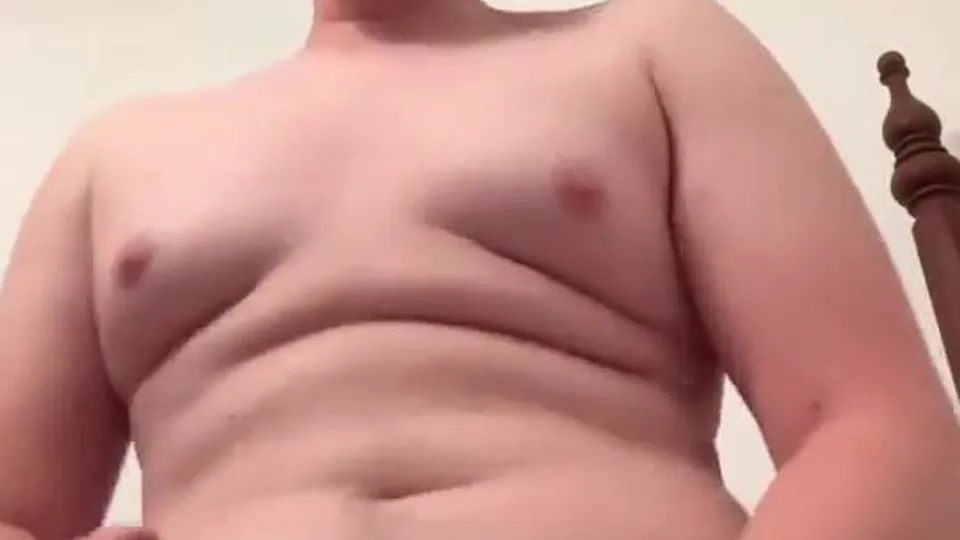 Chubby teen shows off for the camera