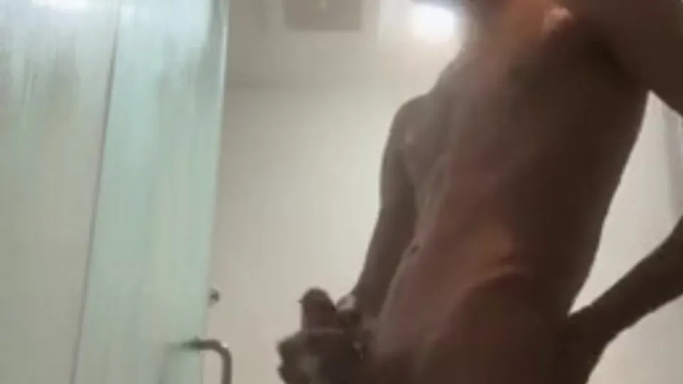 Gay Twink Shower Masturbation