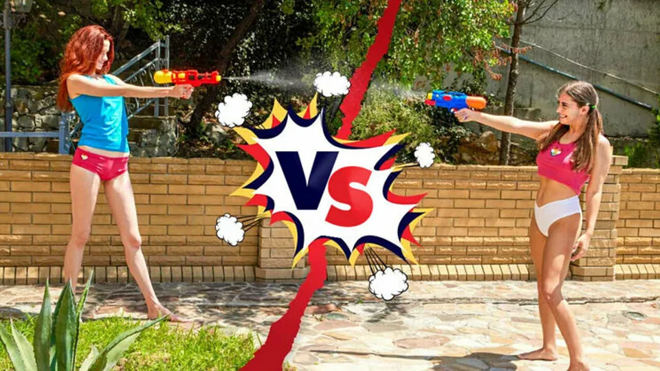 Club Sweethearts - Angel RaiElise Moon - Angel VS Elise pussy competition 