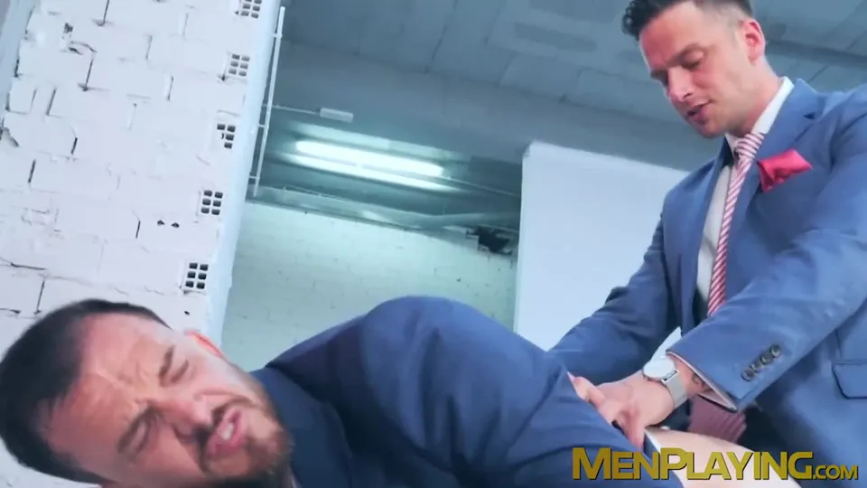 Cock addicted stallion Damon Heart gets a rough throatfuck