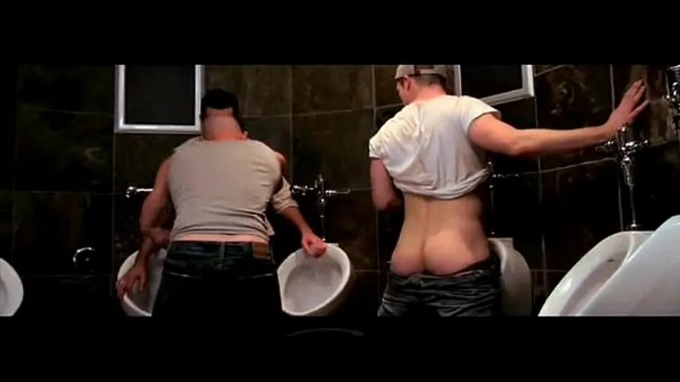 Twink Jocks Hook Up in Public Restroom