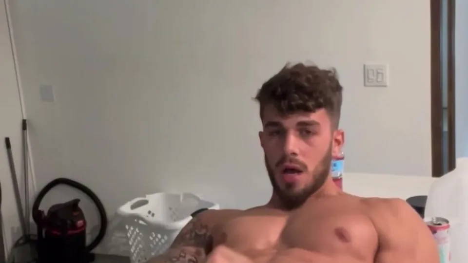 Masculine Alpha Jerks Off, Cums Everywhere