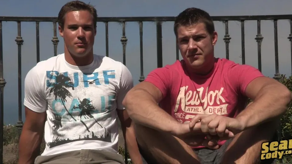 Aidan Worships Coleman's Ass in Shower