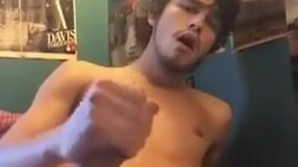 College boy is horny in the morning