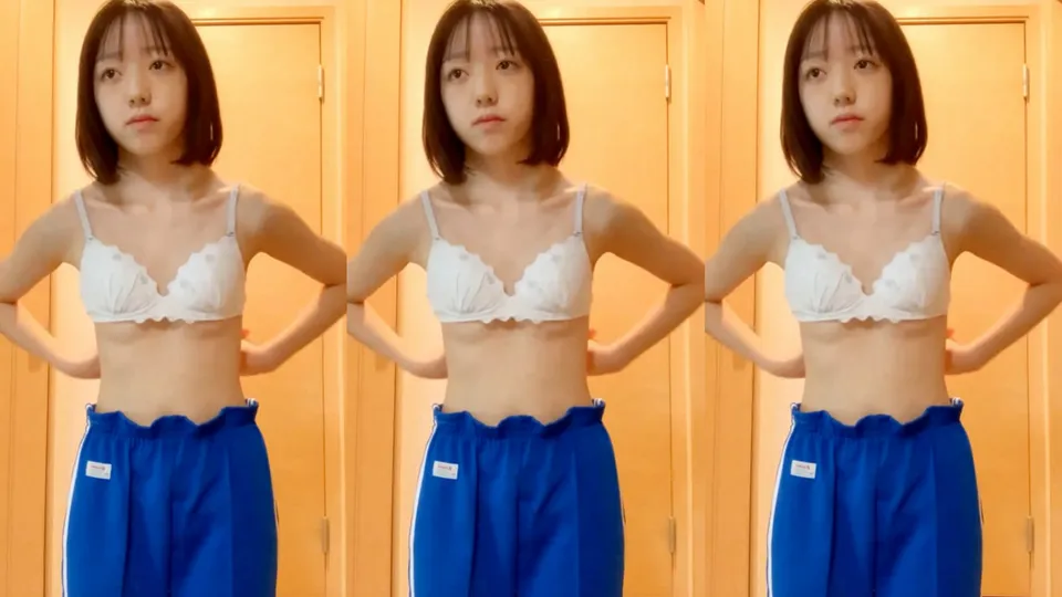 College girl in uniform touches herself during puberty 8 