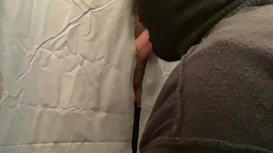 College guy gets blowjob at homemade gloryhole and blows a nice load - ThisVid.com