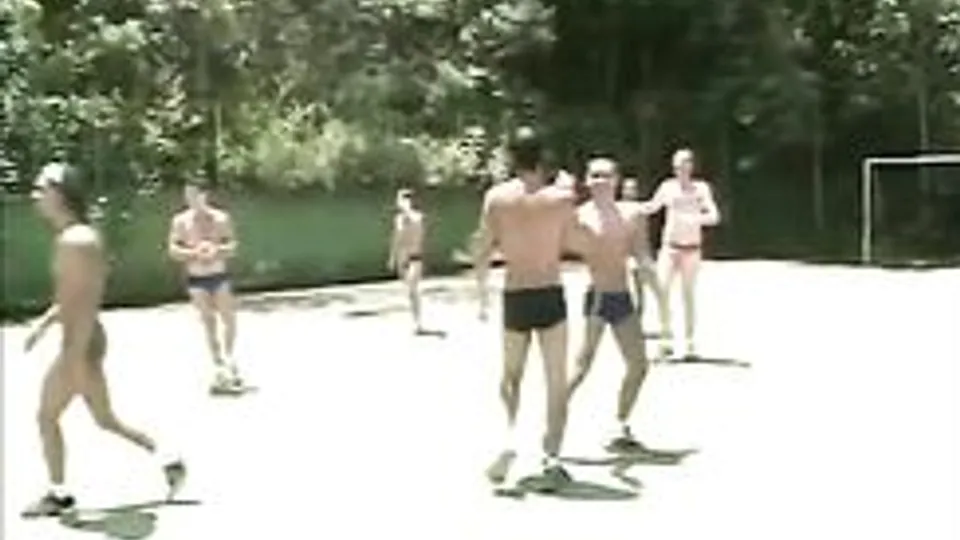 Competition in football on stripping boys porn