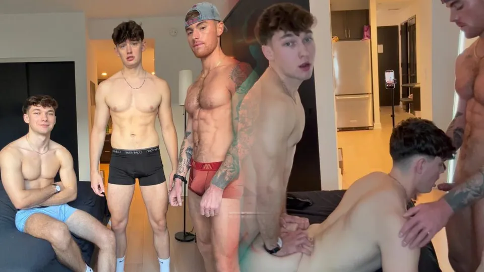 Cooper Kelly, Artiomboyx & Greyson Lane: Bareback Threesome