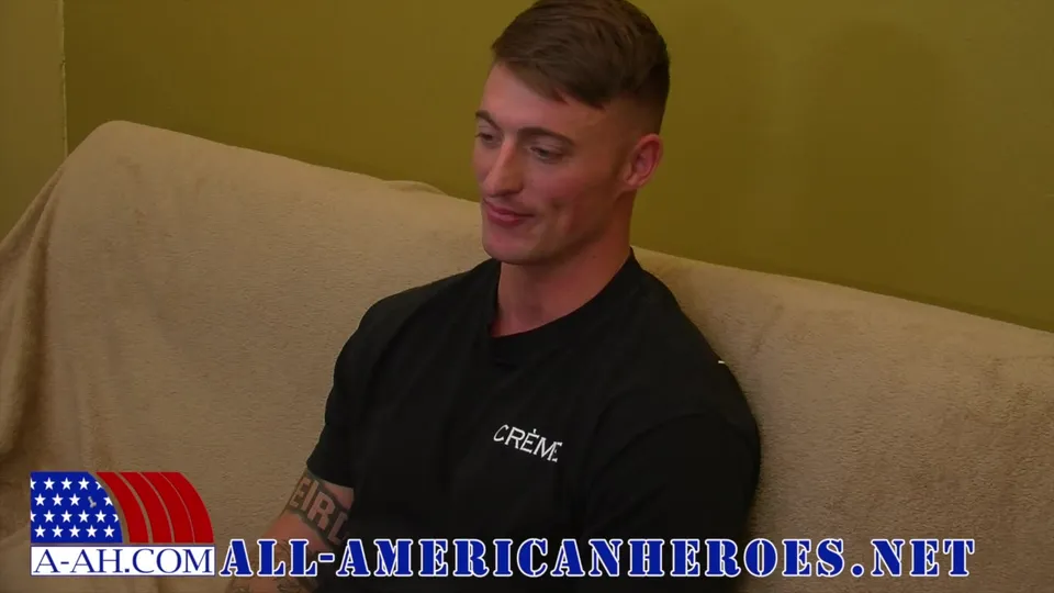 Muscular Soldier Dane Jerks Off