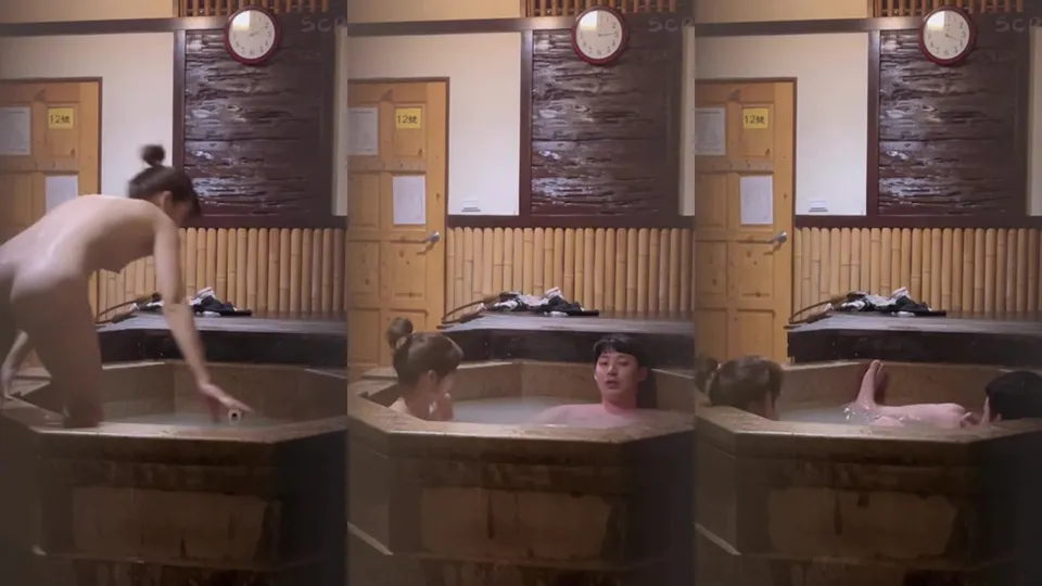 Couple in Beitou Hot Spring in Taiwan has sex after taking a bath 