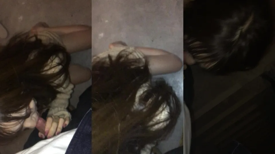 Couple Stairwell Stimulating Blowjob (Collection)  