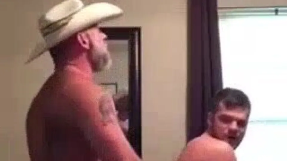 Cowboy Daddy Floods A Hot Young Ass - ThisVid.com