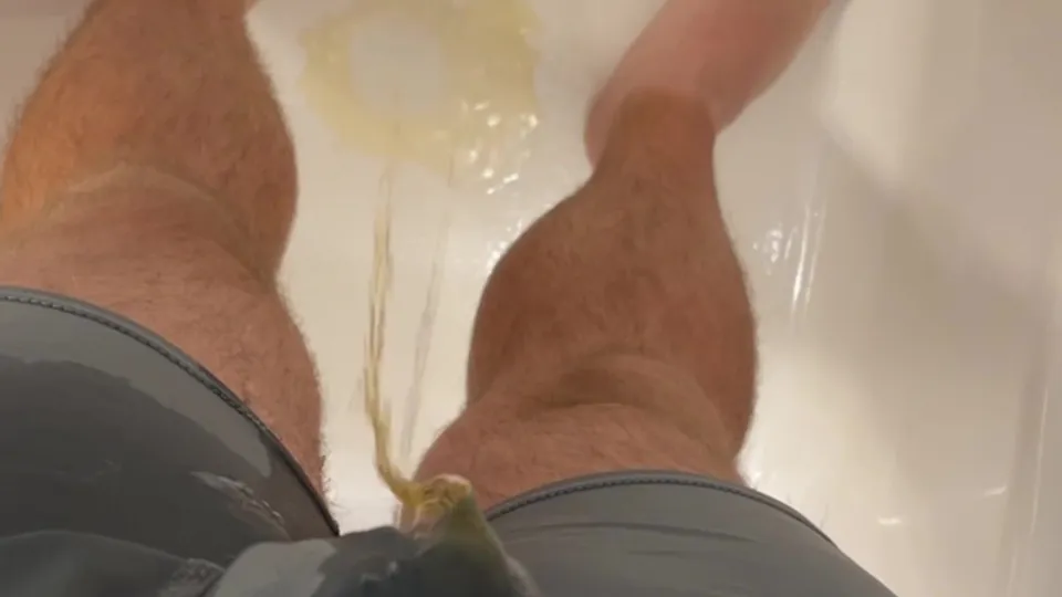 Cumming and Pissing in Underwear