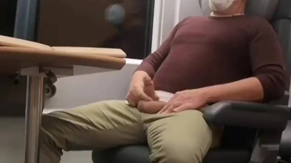 Public Cumshot on the Train